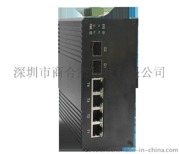 4口网管型工业以太网交换机E-640G-2F-4T