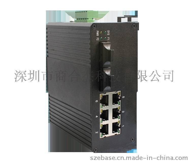 6口网管型工业以太网交换机E-640W-2F-6T